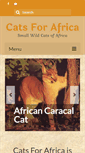 Mobile Screenshot of catsforafrica.co.za